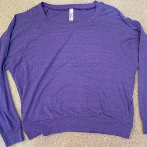 American Apparel purple sweatshirt, size S